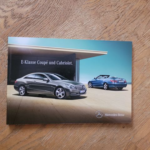 Brosjyre Mercedes E-Klasse Coupe og Cabriolet 2011
