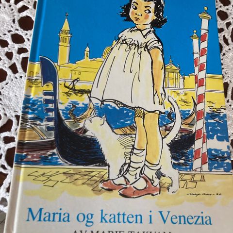 Maria og katten i Venezia.  Maria Takvam.  Som ny og ulest