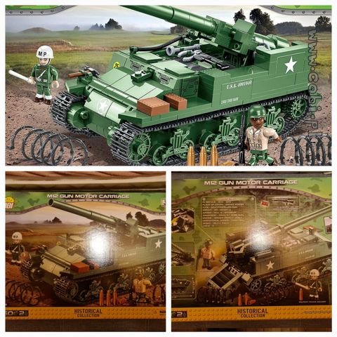 Cobi 2531 - M12 Gun Motor Carriage - Ny/Innpakket - Veldig sjelden!