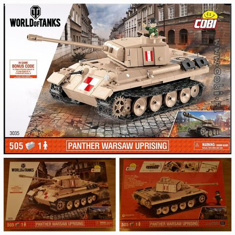 Cobi 3035 - WoT Panther Warsaw Uprising - Ny/Innpakket - Veldig sjelden!