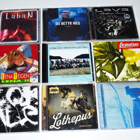 CD norsk pop, rock, vise, country..  L