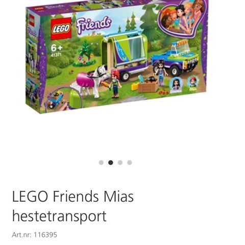 Lego Friends hestetransport