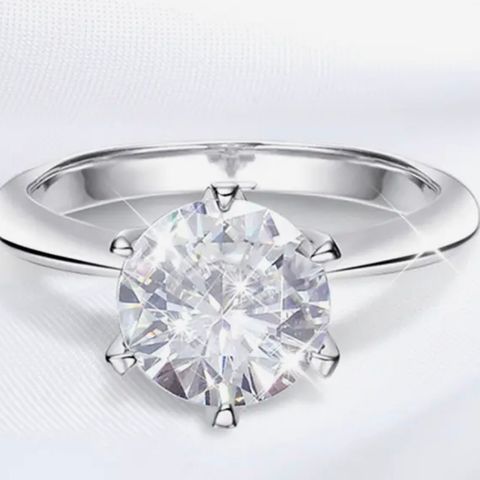 Diamantring 3ct ( Moissanite)