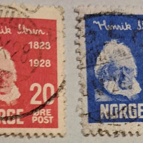 NK 161 - 162. 20 mars i 1928 Henrik Ibsen 100 år.