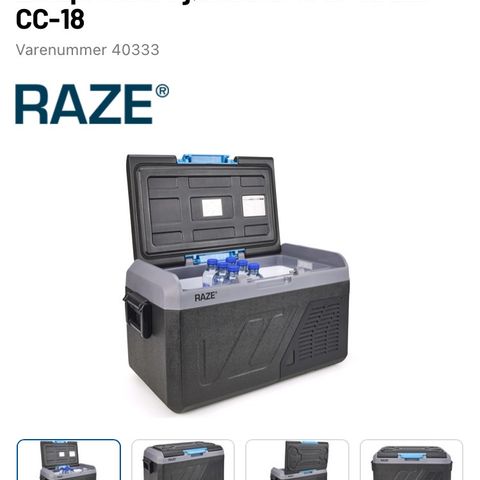Kompressor kjøleboks eller fryser(!) 18 L - RAZE CC-18grader