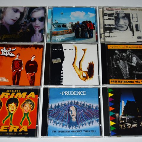 CD norsk pop, rock, vise, country..   P