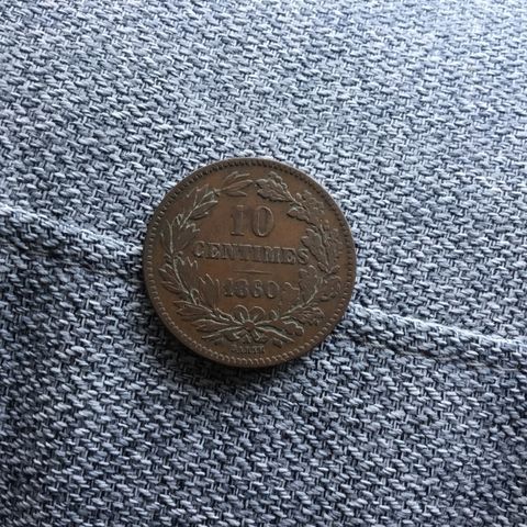 10 Centimes 1860 Luxembourg