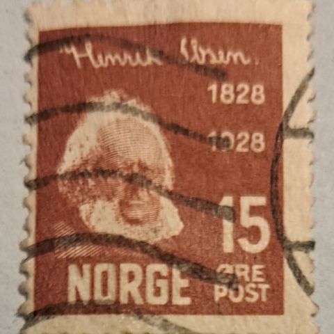 NK 160. Henrik Ibsen 100 år i 1928.