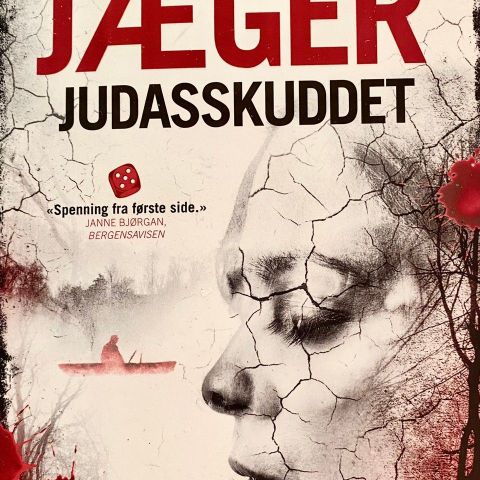 Jørgen Jæger: "Judasskuddet". Kriminalroman. Paperback