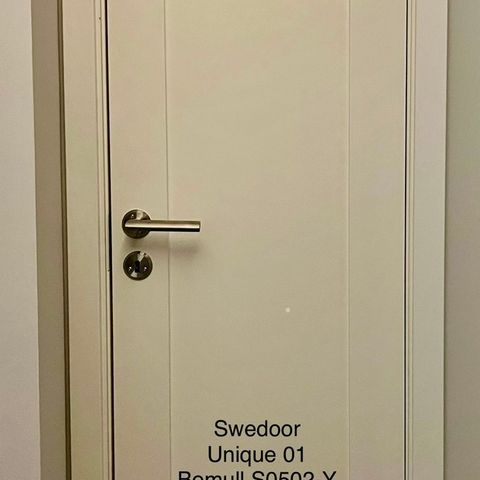 Dørblad 60 x 200 i Bomull  Swedoor Unique 01