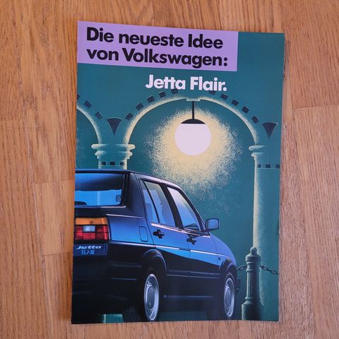 Brosjyre VW Jetta Flair 1990