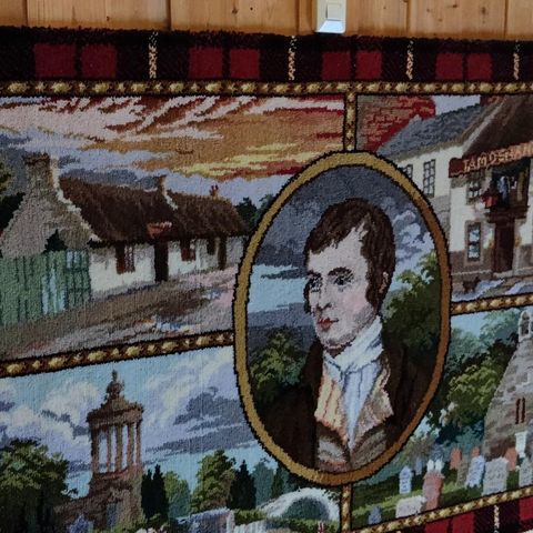 Sjeldent Vintage Robert Burns teppe ( Rug )