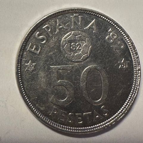 50 Pesetas Spania 1982 (2714 AD)