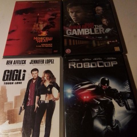 Moscow Heat- The Gambler- Robocop- Gigli tough love - Steal