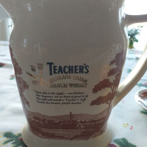 Teachers Highland Cream Scotch Whisky kanne. Vann mugge