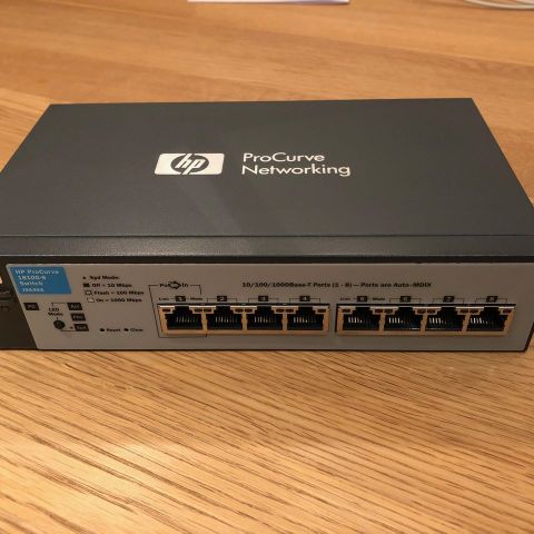 HP ProCurve 1810G-8 Port gigabit switch