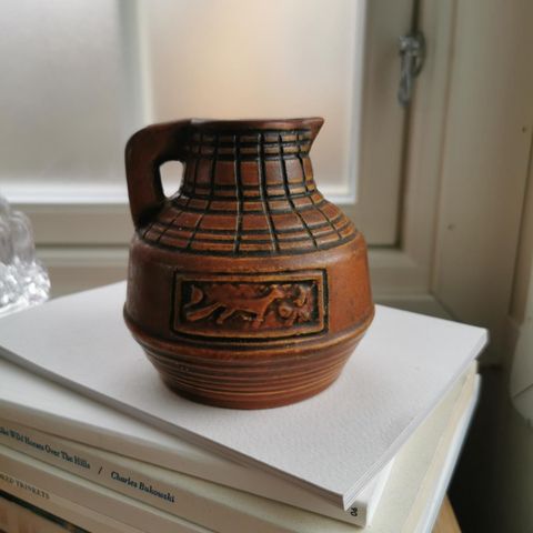 Liten Retro Vase Arnold Wiigs Fabrikker Keramikk Keramikkvase Norsk Design AWF