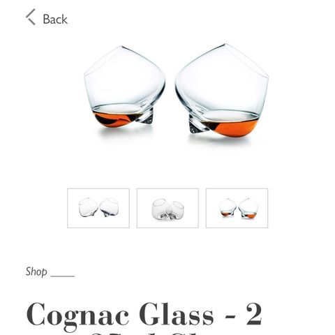 Normann Copenhagen cognacglass