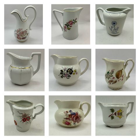 Diverse Vintage Porselens mugger - PP, Egersund, Bavaria, Wawel++ Ny pris