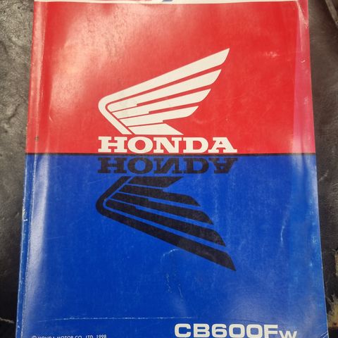 Verkstedhåndbok Honda cb600f