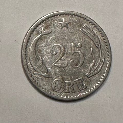 25 øre Dammark 1905, Sølv  (2708 AD)