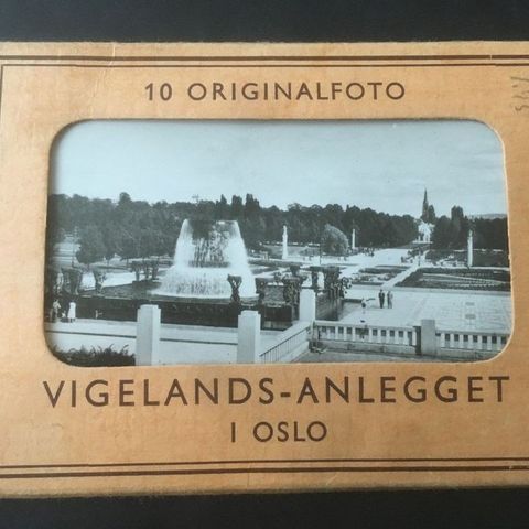"Viglands-anlegget Oslo. 10 originalfoto"