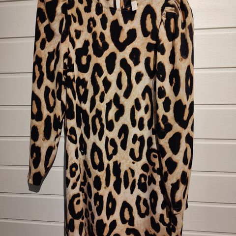 Leopard kjole str s brun kjole