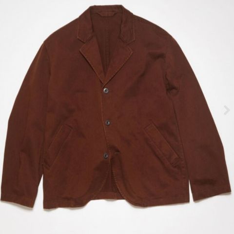 Acne Studios Single-Breasted Jacket Cognac Brown