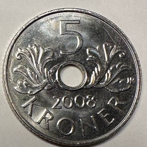 5 kr  2008 Norge KV 0 (2729 AD)