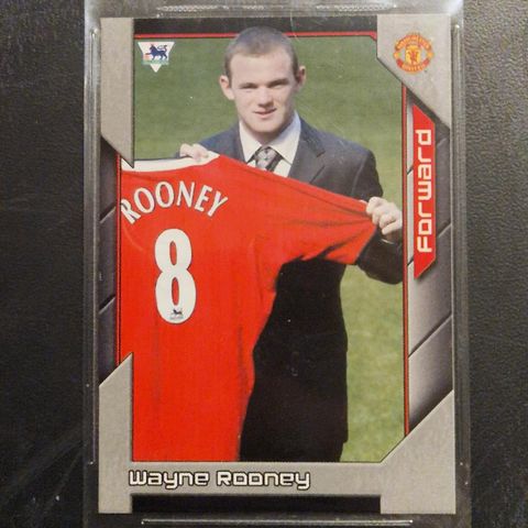 Wayne Rooney 2004 Manchester United Rookie Topps Premier Stars