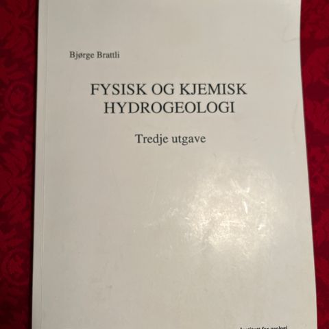 Fysisk og kjemisk hydrogeologi