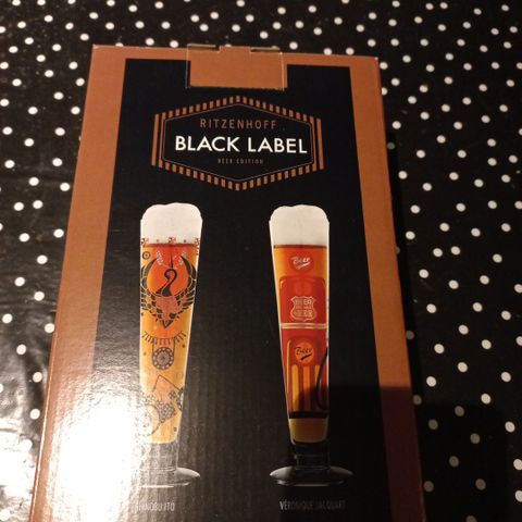 Ritzenhoff black label øl glass