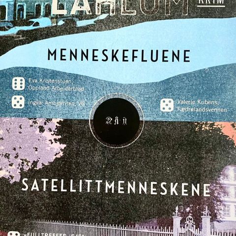 Hans Olav Lahlum: "Menneskefluene" og "Satelittmenneskene". Krim. Paperback