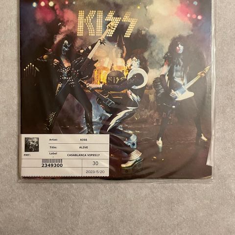 Vinyl. Kiss Alive . 2 LP. Japan