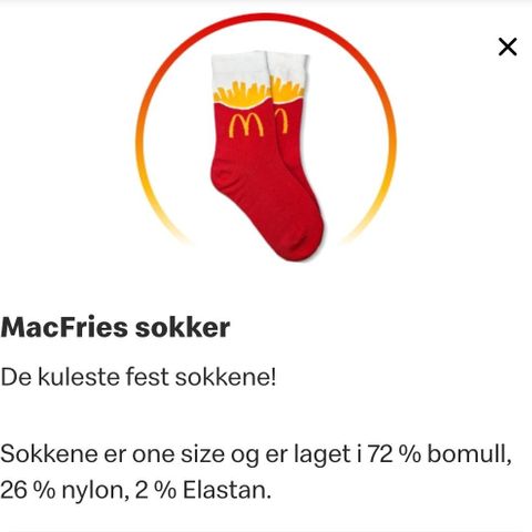 McDonald's Fries-sokker