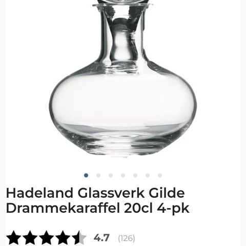 Hadeland karafler med glass