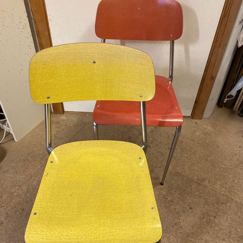 retro respatex kjøkkenstol- den gule solgt!