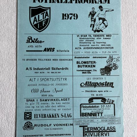 Program Alta - Mosjøen 1979