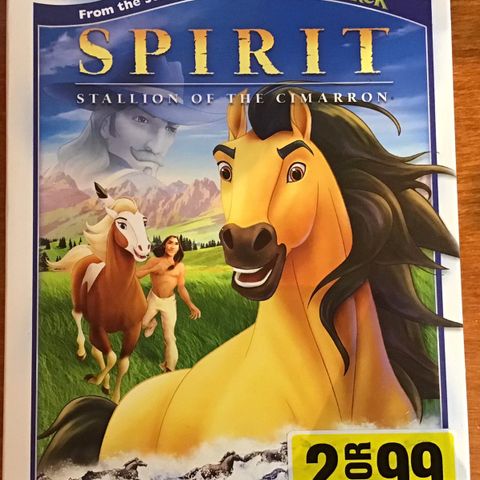 Spirit DVD-er  🔥alle 3 stk dvder som nye!!