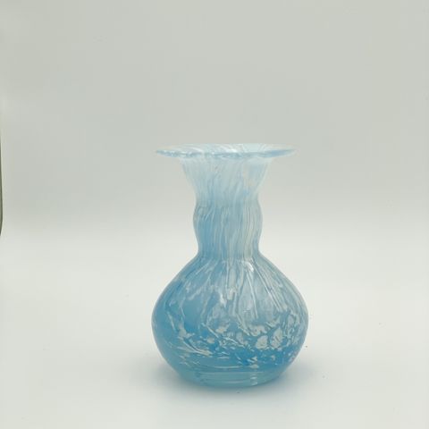 Glass vase blå