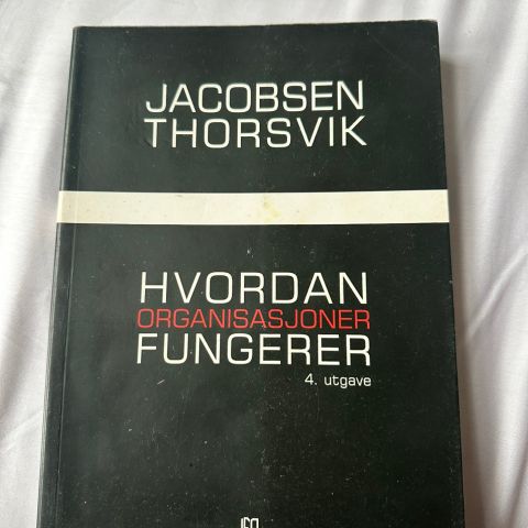 Hvordan organisasjoner fungerer 4.utgave