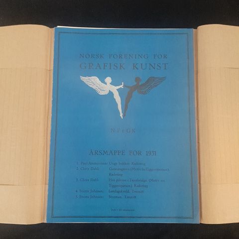 Kunstmappe fra Norsk Forening for Grafisk Kunst, 1931