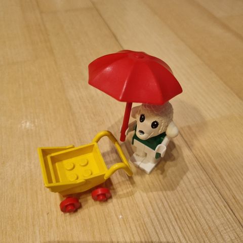 Vintage Lego Fabuland 3602 Bianca Lamb and Stroller