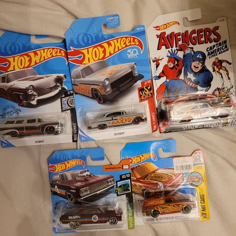 5 flotte hot wheels