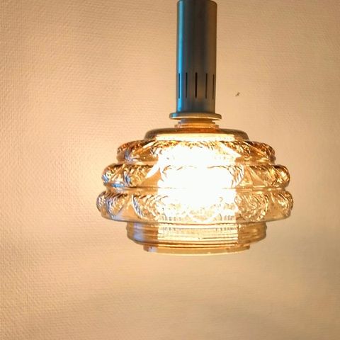 Vintage Orrefors Glassverk.Taklampe .