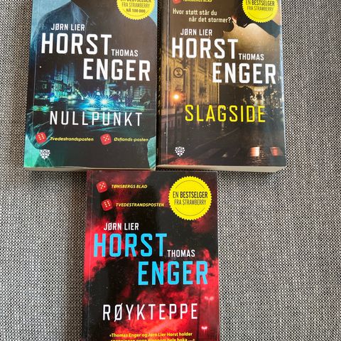 Jørn Lier Horst og Thomas Enger, Nullpunkt, Slagside og Røykteppe