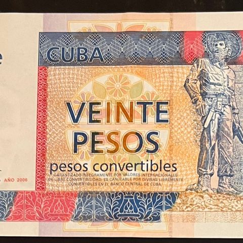 CUBA. 20 PESOS. 2006.  P-FXa.  Kv. 01.  Billigere nå. 2024