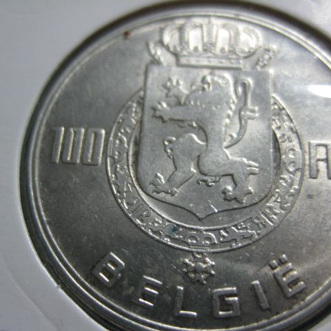 100 frang Belgia 1951 sølv