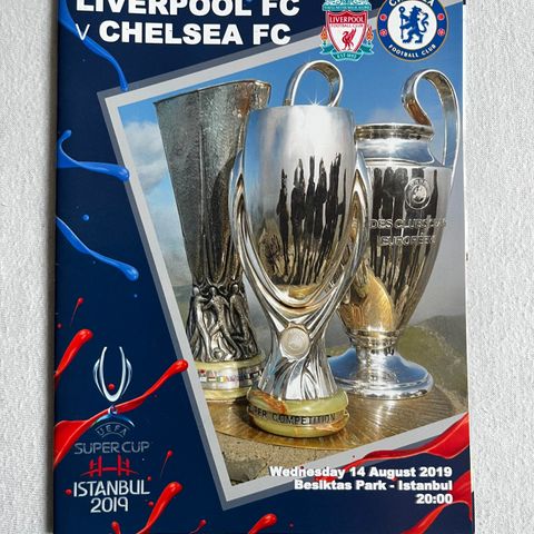 Program Liverpool - Chelsea UEFA Super Cup 2019
