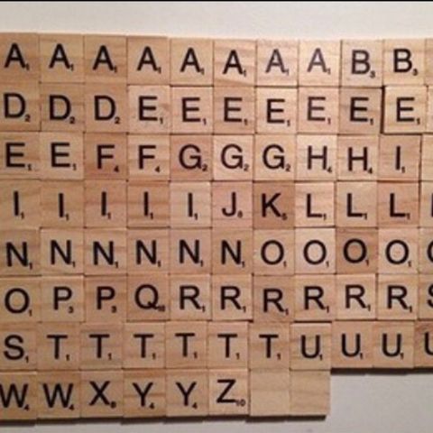 Scrabble brikker -engelske